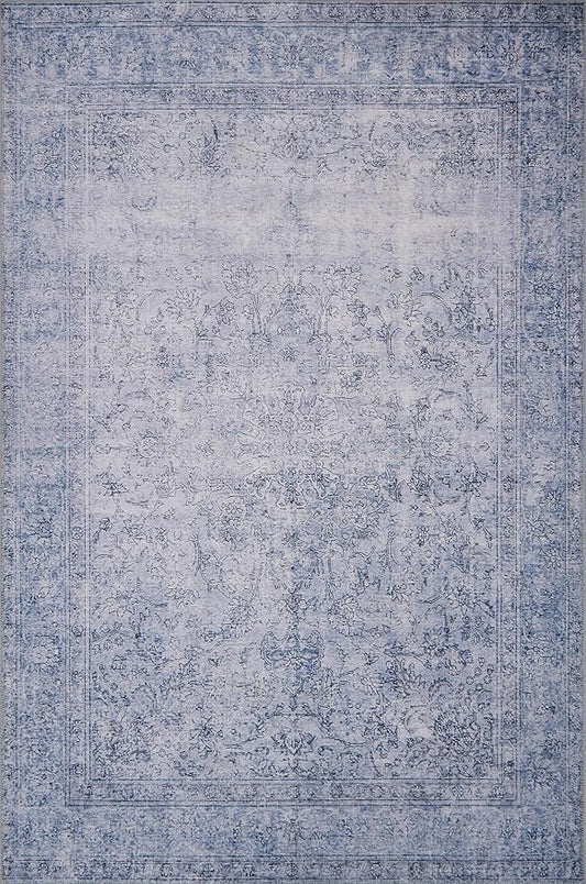 Loloi Loren Collection LQ-09 Slate 2'-3" x 3'-9" Accent Rug