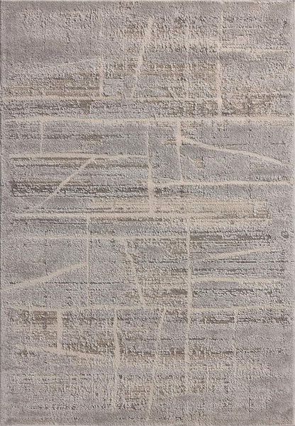 Loloi Amber Lewis Monty Collection MOT-07 Natural/Mist 6'-7" x 9'-3", .50" Pile Height, Area Rug