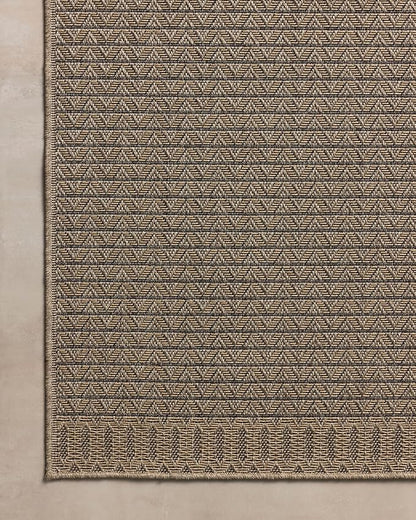 Loloi Chris Loves Julia Providence Collection PRC-05 Natural/Graphite 5' x 7'-7", .12" Pile Height, Indoor/Outdoor Area Rug