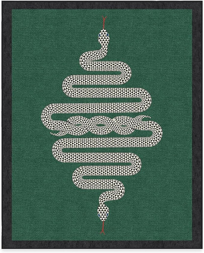 RUGGABLE x Jonathan Adler Machine Washable Modern Area Rug – Venom Emerald 8x10, Stain-Resistant, Non-Slip – Large Rugs for Living Room, Bedroom, Hallway, Entryway & Office–with Cushioned Pad