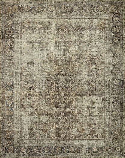 Loloi Magnolia Home by Joanna Gaines Sinclair Collection SIN-01 Pebble/Taupe 3'-6" x 5'-6", .25" Pile Height, Machine Washable, Accent Rug