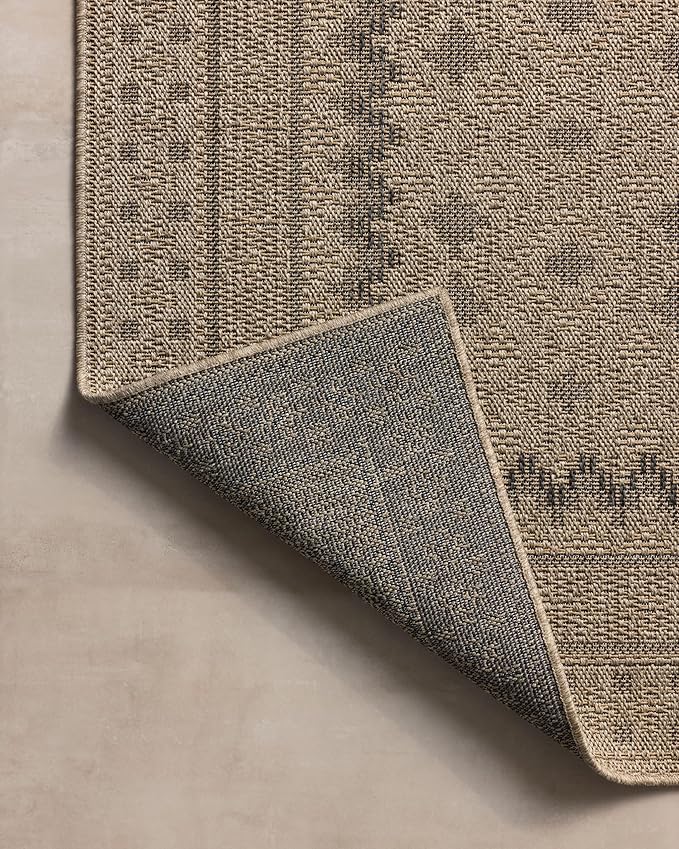 Loloi Chris Loves Julia Providence Collection PRC-06 Charcoal/Dove 7'-6" x 10', .12" Pile Height, Indoor/Outdoor Area Rug
