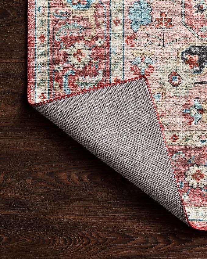 Loloi II Skye Collection SKY-05 Brick/Ocean 7'-6" x 9'-6" Area Rug
