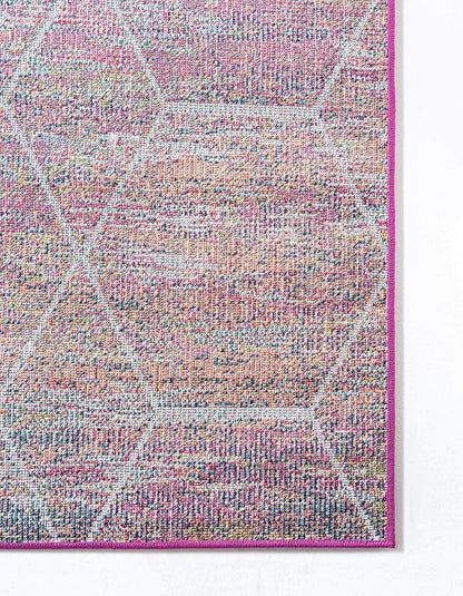Unique Loom Trellis Frieze Collection Area Rug - Geometric (9' x 12', Multi/ Ivory)