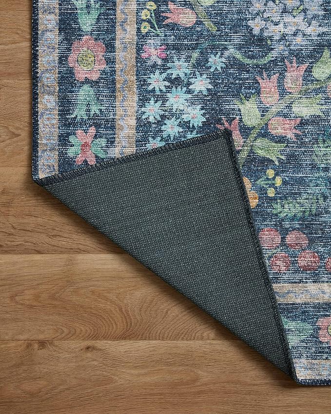 Loloi Rifle Paper Co. Maison Collection MAO-06 Blue/Multi 5'-0" x 7'-6", .19" Pile Height, Area Rug
