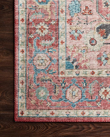 Loloi Skye Collection SKY-05 Brick/Ocean 9'-0" x 12'-0" Area Rug
