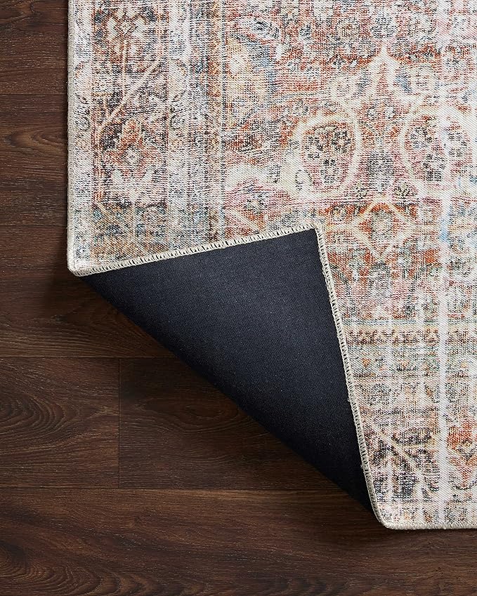 Loloi Adrian Collection ADR-05 Sunset/Charcoal 7'-6" x 9'-6", .19" Thick Area Rug