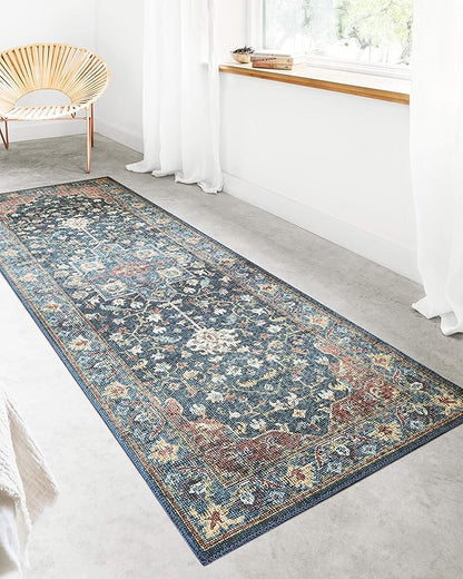 Loloi II Skye Collection SKY-08 Denim/Brick 2'-3" x 3'-9" Accent Rug