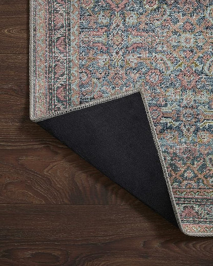 Loloi Adrian Collection ADR-04 Denim/Multi 2'-3" x 3'-9", .19" Thick Accent Rug