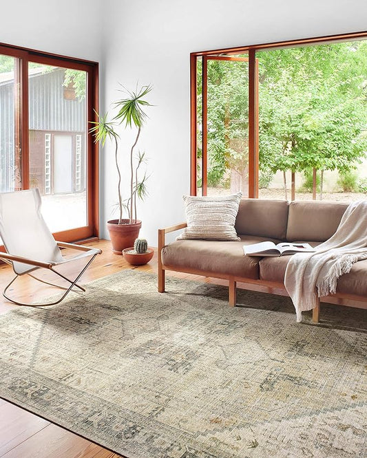 Loloi II Skye Collection SKY-13 Natural/Sand 7'-6" x 9'-6" Area Rug