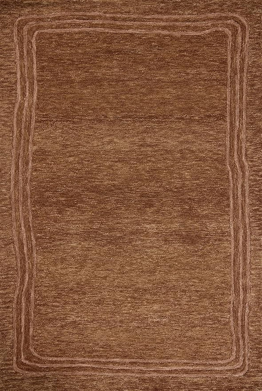 Loloi Leanne Ford Craven Collection CVN-02 Spice/Rose 9'-3" x 13' Area Rug Geometrical, Patterned, Neutral, Living Room, Bedroom, Dining Room