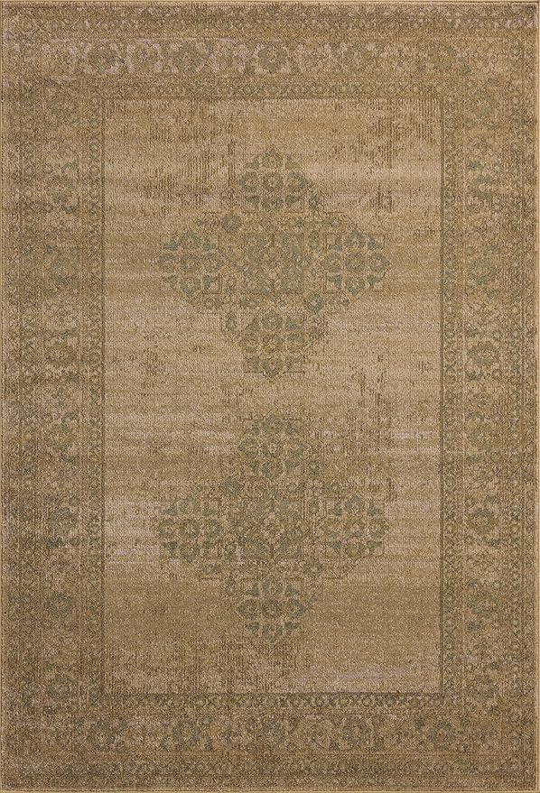 Loloi Magnolia Home by Joanna Gaines Mona Collection MOA-05 Antique/SPA 8'-10" x 12' Area Rug