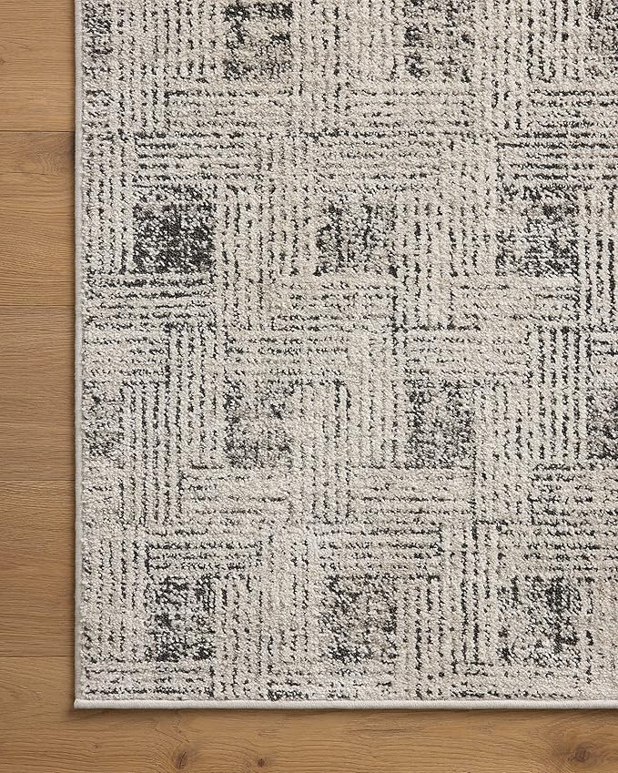 Loloi Kamala Collection KAM-01 Grey/Graphite 2'-3" x 3'-10" Accent Rug