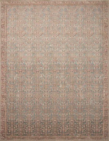Loloi Angela Rose Aubrey Collection AUB-04 Blue/Terracotta 8'-3" x 11'-3", .19" Pile Height, Area Rug