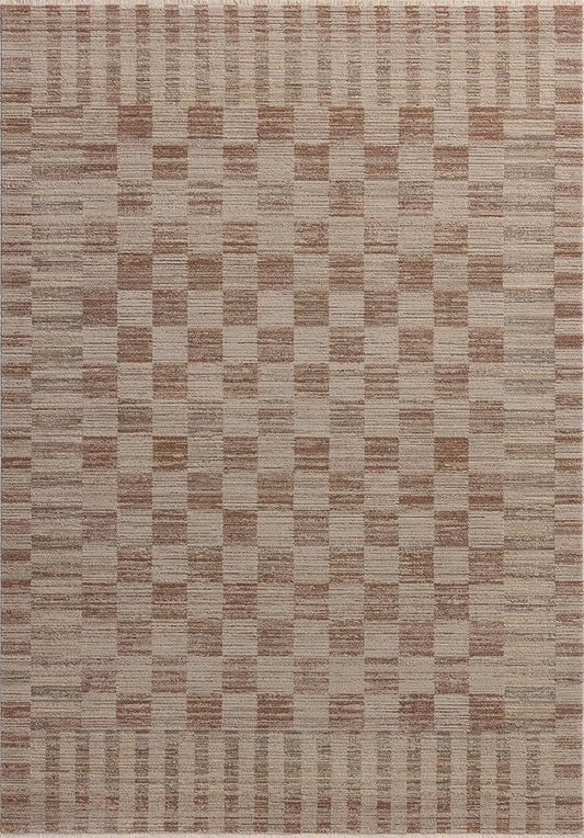 Loloi Amber Lewis Cali Collection CIL-06 Brick/Natural 2'-7" x 10'-0", .25" Pile Height, Runner Rug