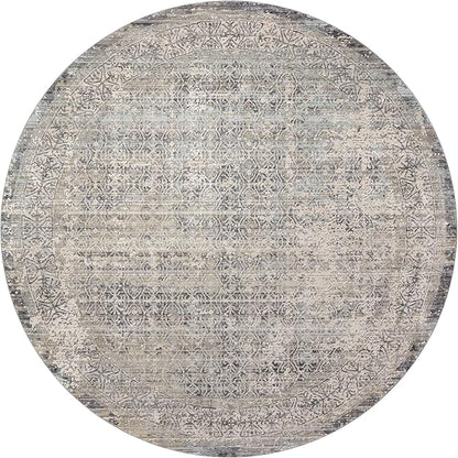 Loloi Amber Lewis Alie Collection ALE-04 Sky/Stone 2'-7'' x 7'-9'', .13'' Pile Height, Runner Rug