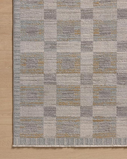 Loloi Amber Lewis Cali Collection CIL-07 Mist/Wheat 2'-3" x 3'-11", .25" Pile Height, Accent Rug