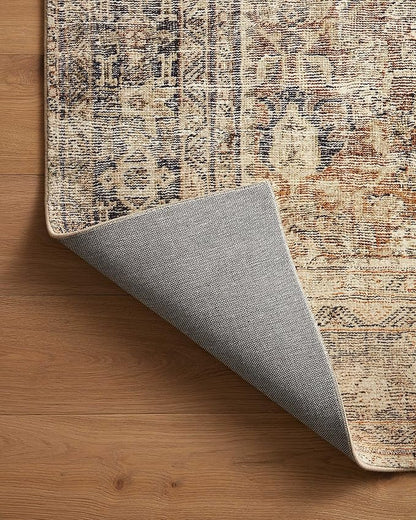 Loloi Amber Lewis Morgan Collection MOG-01 Sunset/Ink 2' x 3'-6" 38" Thick Accent Rug feat. CloudPile, Neutral, Room Décor, Vintage Inspired, Livingroom, Bedroom, Dining Area