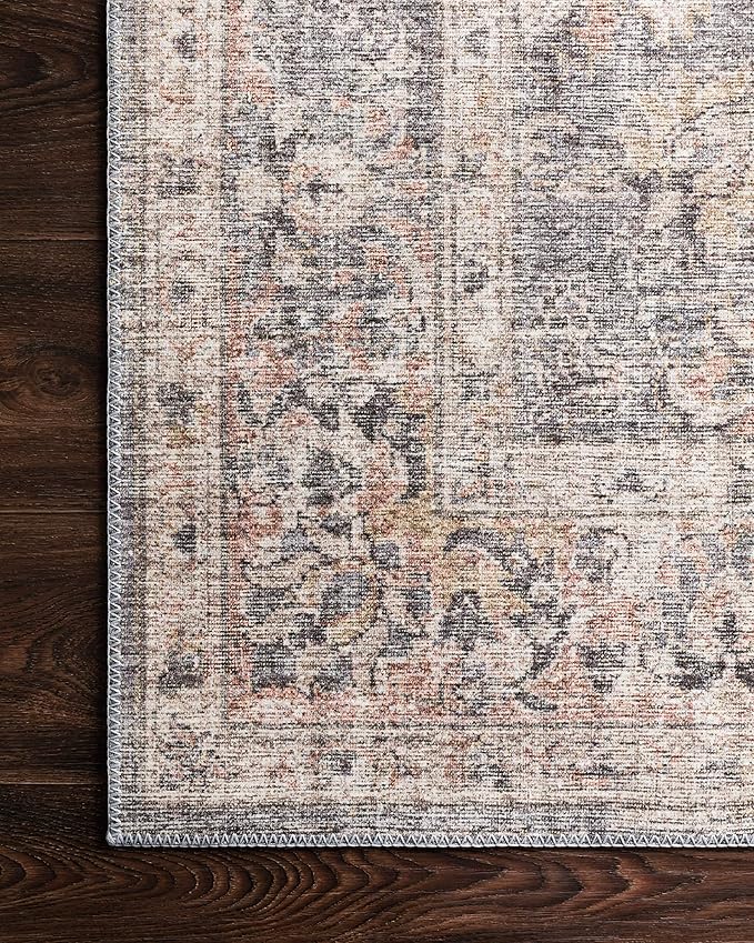 Loloi II Skye Collection SKY-01 Grey/Apricot 5'-0" x 7'-6" Area Rug