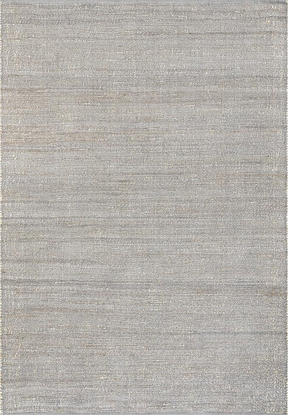 nuLOOM 6' Round Elfriede Jute & Cotton Hand Woven Area Rug, Elfriede Grey, Solid Rustic Farmhouse Style, Weaved Design, Natural Fiber, for Bedroom, Living Room, Dining Room, Hallway, Office, Entryway