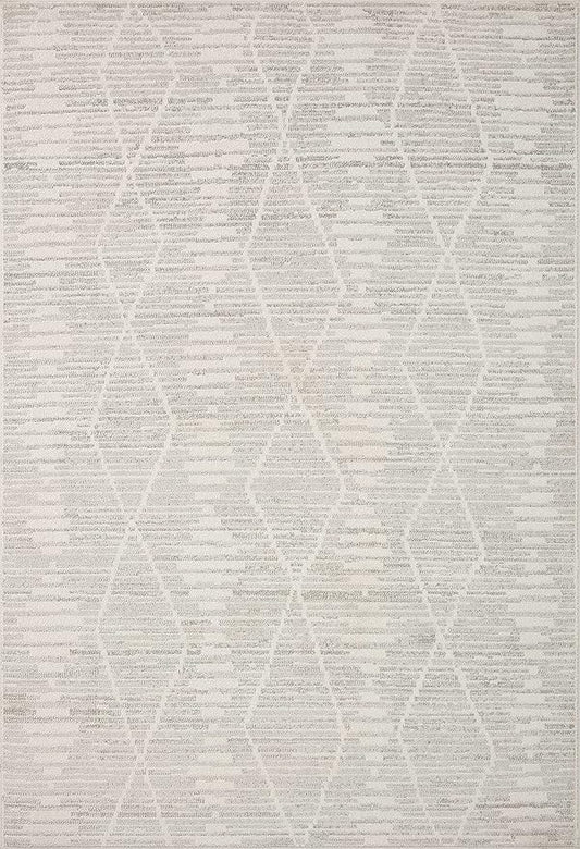 Loloi Kamala Collection KAM-02 Ivory/Silver 11'-2" x 15'-7" Area Rug