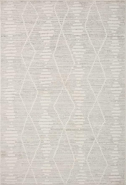 Loloi Kamala Collection KAM-02 Ivory/Silver 5'-3" x 7'-9" Area Rug