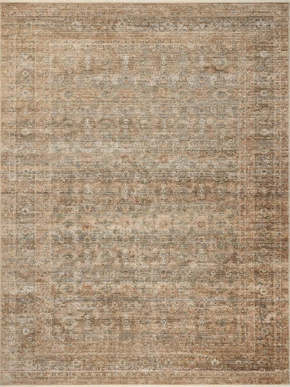 Loloi Amber Lewis Molly Collection MOL-06 Gold/Blue 2'-7" x 10'-0" Low Pile Runner Rug