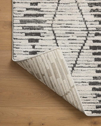 Loloi Kamala Collection KAM-02 Charcoal/Dove 11'-2" x 15'-7" Area Rug