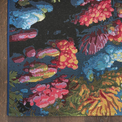 Nourison Home Color Splash Multicolor 9'10" x 13'2" Area Rug - Easy Clean, Non Shedding, Bed Room, Living Room, Dining Room, Kitchen (10' x 13')