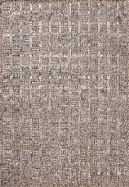 Loloi Amber Lewis Topanga Collection TOP-01 Natural/Bone 5'-3" x 7'-6" Indoor/Outdoor Area Rug