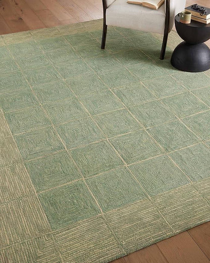 Loloi Chris Loves Julia Francis Collection FRA-02 Green/Natural 3'-6" x 5'-6" Accent Rug
