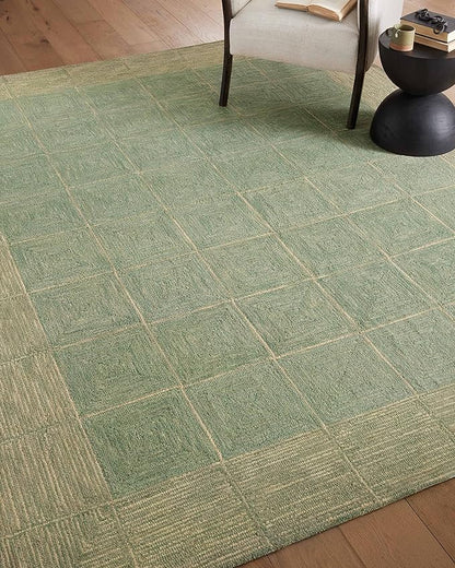 Loloi Chris Loves Julia Francis Collection FRA-02 Green/Natural 2'-6" x 7'-6" Runner Rug