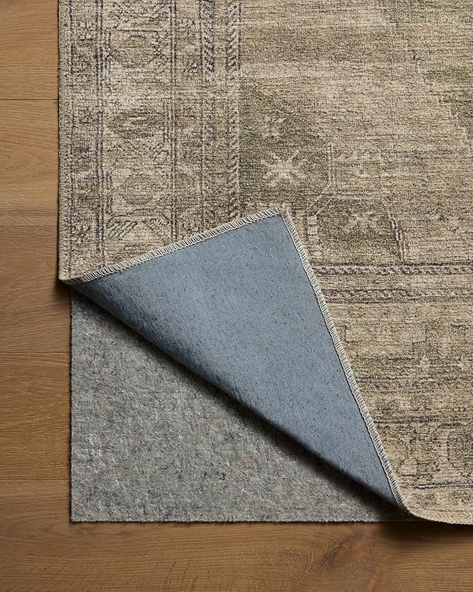 Loloi Amber Lewis Cambria Collection CBR-03 Sand/Olive 8'-6" x 11'-6" Area Rug Jute, Neutral, Vintage Style, Antique Tone, Living, Bedroom, Dining, Carpet