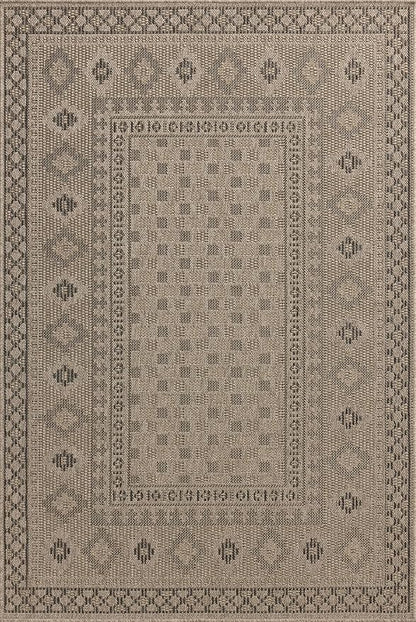 Loloi Chris Loves Julia Providence Collection PRC-07 Dove/Charcoal 2'-3" x 7'-7", .12" Pile Height, Indoor/Outdoor Runner Rug