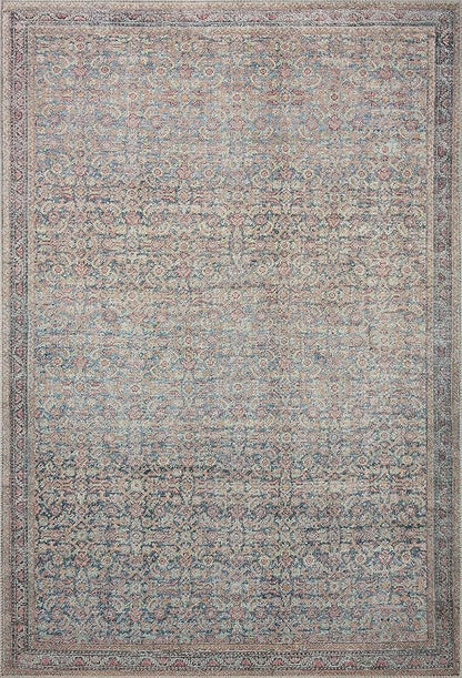 Loloi Adrian Collection ADR-04 Denim/Multi 2'-3" x 3'-9", .19" Thick Accent Rug