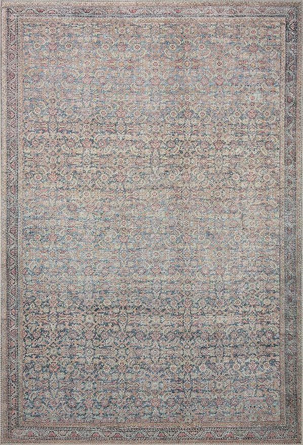 Loloi Adrian Collection ADR-04 Denim/Multi 2'-0" x 5'-0", .19" Thick Accent Rug