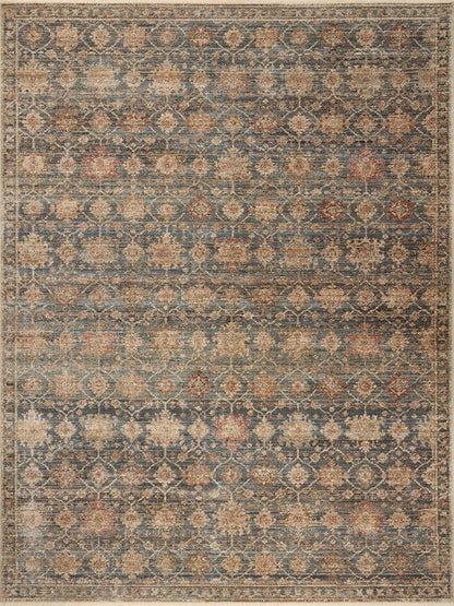 Loloi Amber Lewis Molly Collection MOL-03 Ocean/Sunset 5'-3" x 7'-9" Low Pile Area Rug
