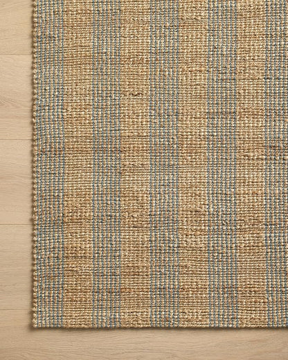 Loloi Chris Loves Julia Judy Collection JUD-04 Natural/Sky 8'-6" x 11'-6" Area Rug