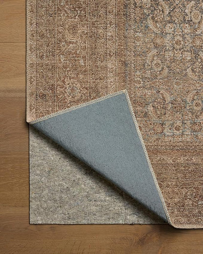 Loloi Amber Lewis Cambria Collection CBR-07 Ocean/Bark 2'-6" x 12'-0" Runner Rug Jute, Neutral, Vintage Style, Antique Tone, Living, Bedroom, Dining, Carpet
