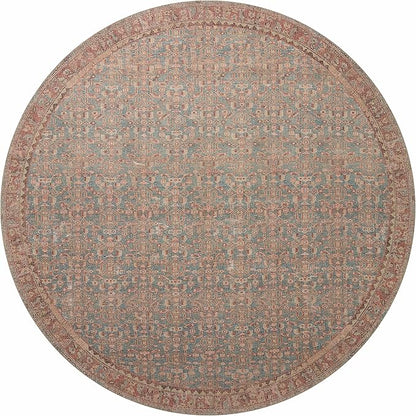 Loloi Angela Rose Aubrey Collection AUB-04 Blue/Terracotta 8'-3" x 11'-3", .19" Pile Height, Area Rug