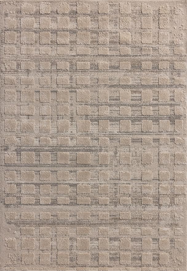 Loloi Amber Lewis Monty Collection MOT-06 Pebble/Beige 2'-7" x 8'-0" Runner Rug