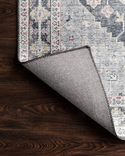 Loloi Skye Collection SKY-02 Charcoal/Multi 2'-0" x 5'-0" Accent Rug