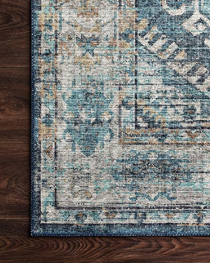 Loloi II Skye Collection SKY-03 Denim/Natural 2'-3" x 3'-9" Accent Rug