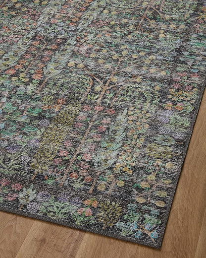 Loloi Rifle Paper Co. Maison Collection MAO-07 Charcoal 2'-3" x 3'-9", .19" Pile Height, Accent Rug