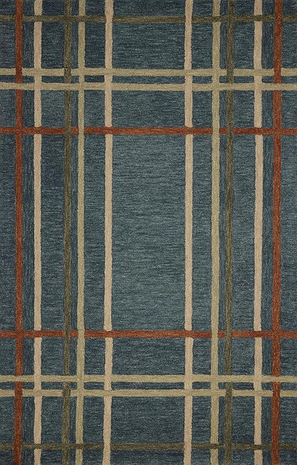 Loloi Magnolia Home by Joanna Gaines Waylon Collection WAY-01 Denim/Multi 3'-6" x 5'-6" Accent Rug