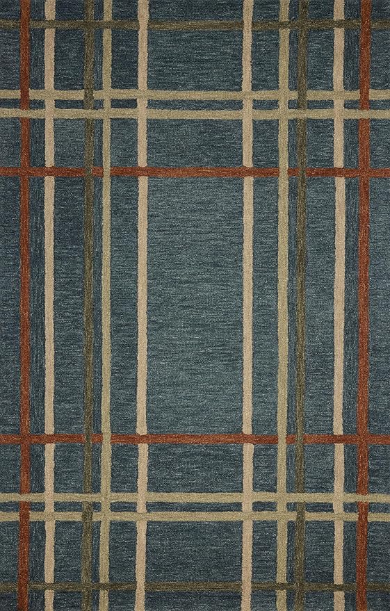 Loloi Magnolia Home by Joanna Gaines Waylon Collection WAY-01 Denim/Multi 11'-6" x 15' Area Rug