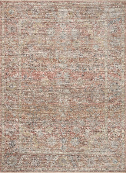 Loloi Magnolia Home by Joanna Gaines Millie Collection MIE-04 Sunset/Multi 2'-7" x 8'-0", .25" Pile Height, Runner Rug