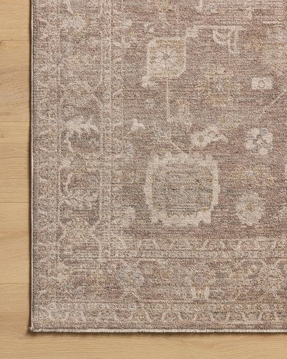 Loloi Chris Loves Julia Louisa Collection LOI-03 Taupe/Ivory 2'-7" x 14', .38" Pile Height, Runner Rug