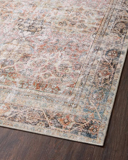 Loloi Adrian Collection ADR-05 Sunset/Charcoal 7'-6" x 9'-6", .19" Thick Area Rug