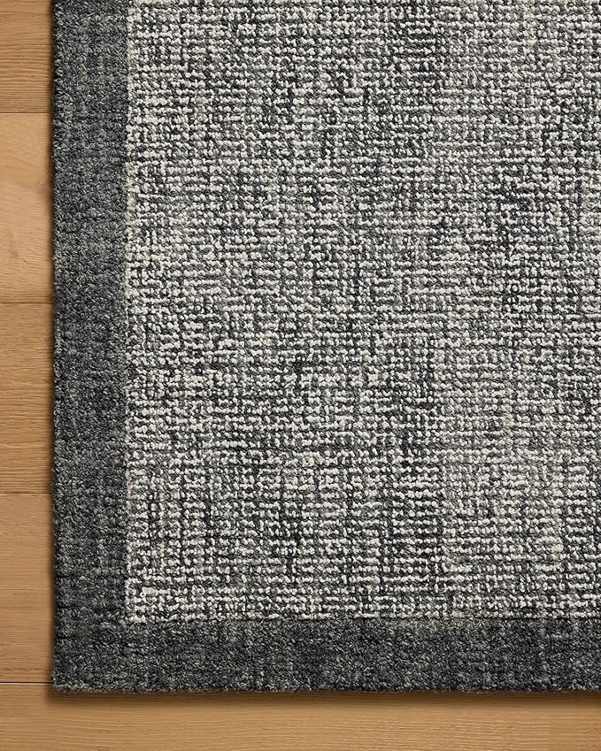 Loloi Magnolia Home by Joanna Gaines Henley Collection HNY-01 Ivory/Charcoal 8'-6" x 11'-6" Area Rug
